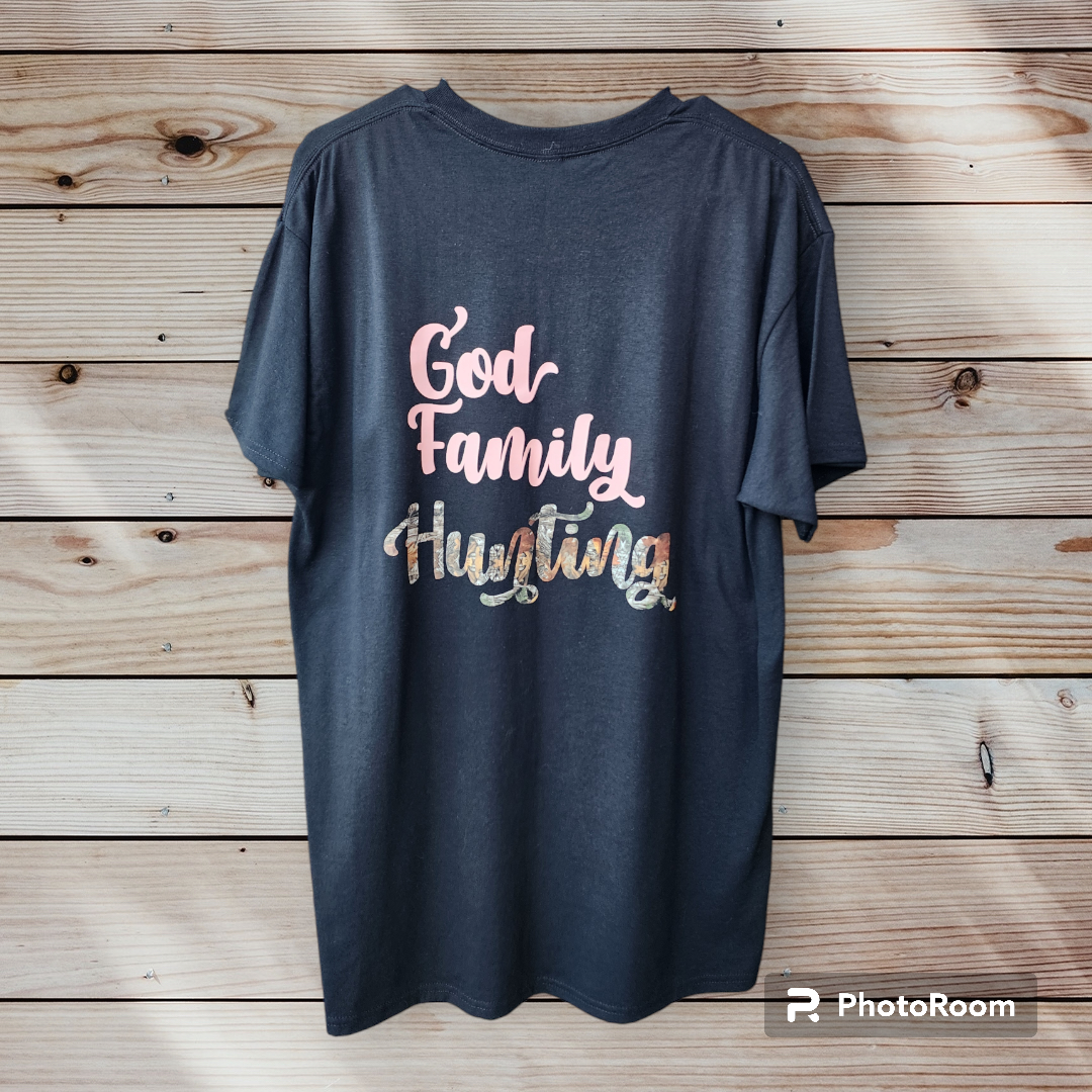 God Family Hunting T Shirt
