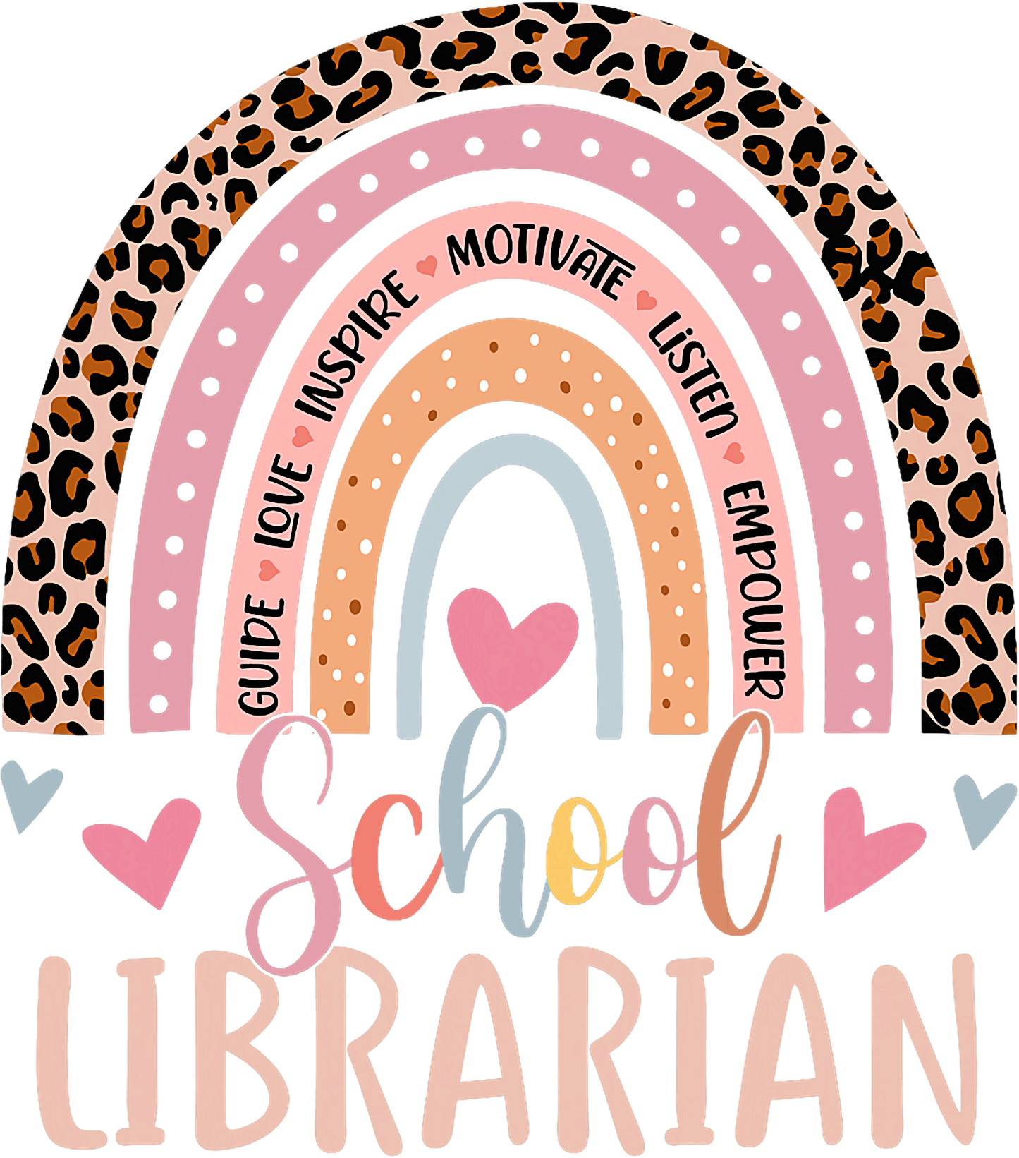 Rainbow School Librarian Tshirt
