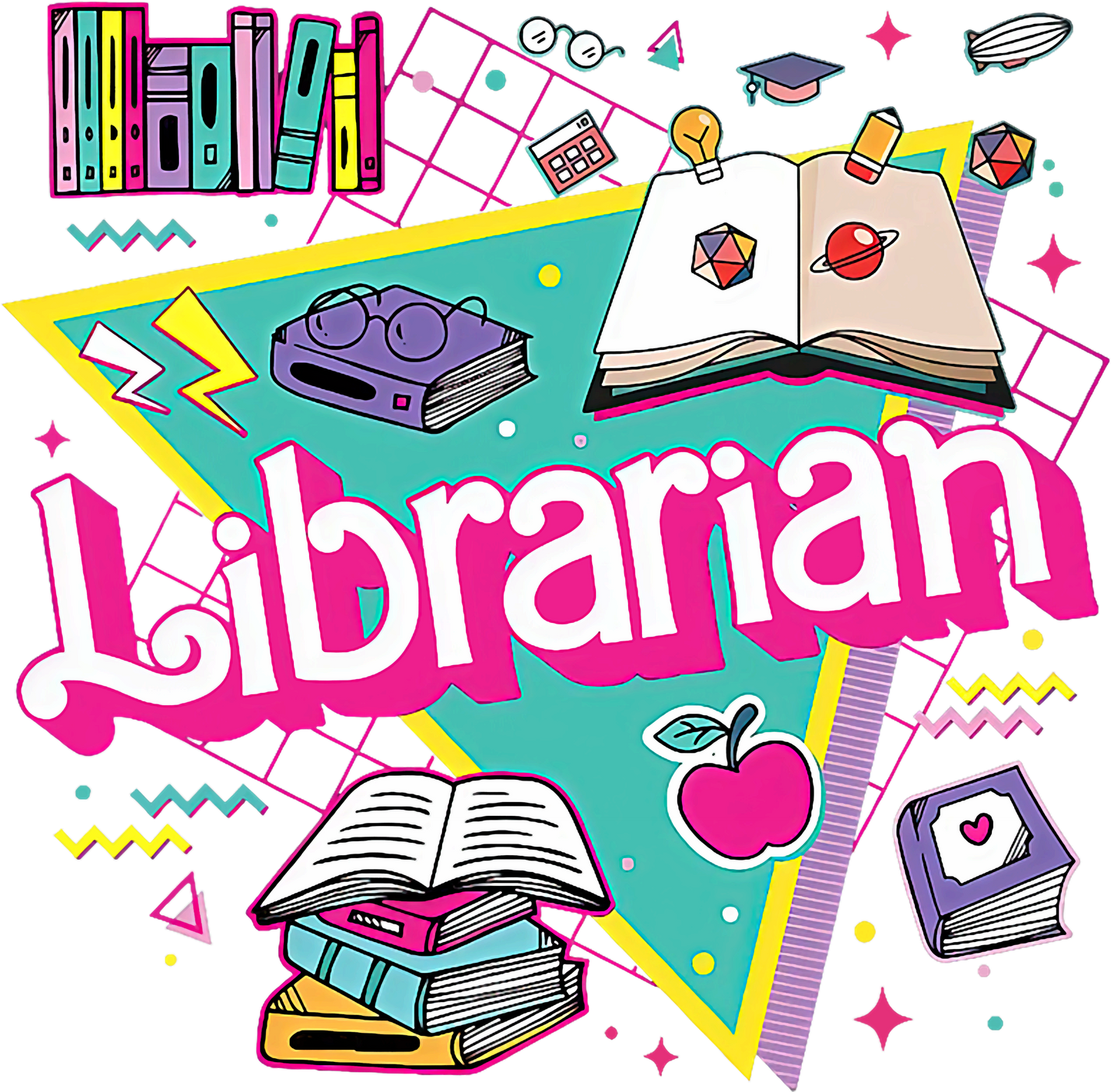 Retro Librarian Tshirt