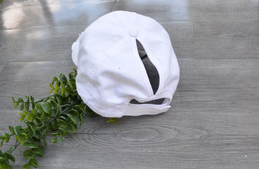 White Christian hat, raising arrows, adjustable