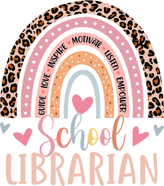 Rainbow School Librarian Tshirt