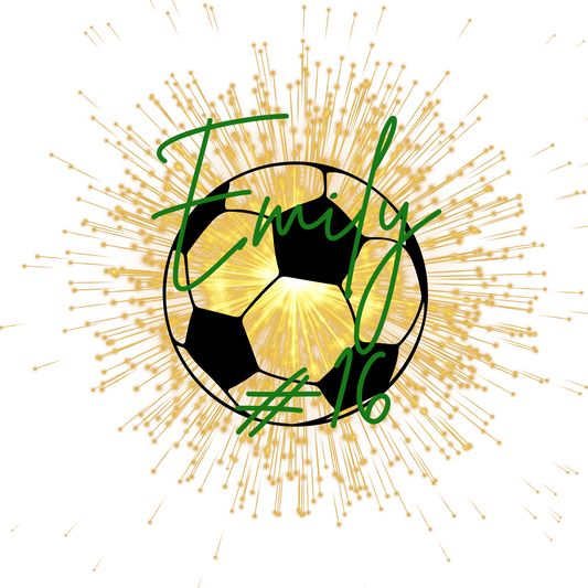 Gold Burst Soccer Tshirt